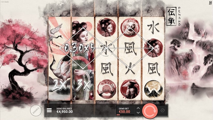 Densho slot screen 1