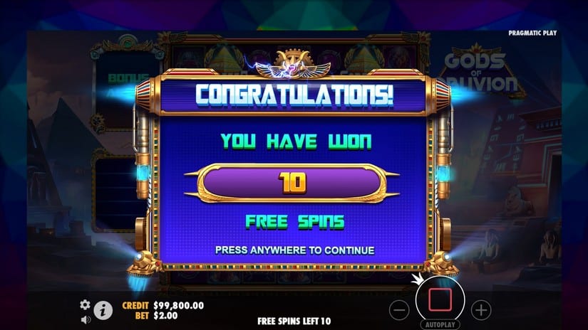 Gods of Oblivion slot screen 3