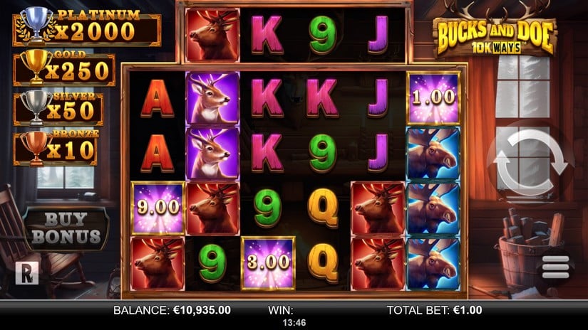 Bucks And Doe 10K Ways slot screen 1