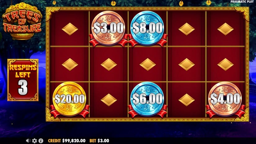 Trees of Treasure slot screen 6