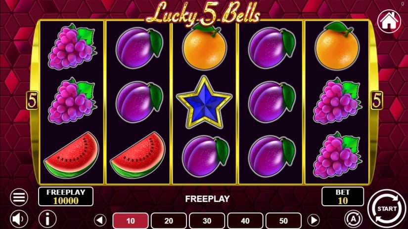 Lucky 5 Bells slot screen 1