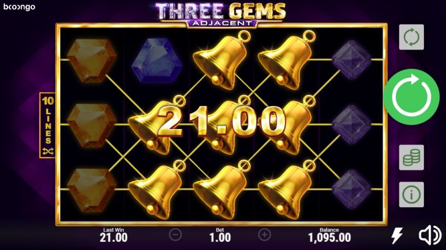 Three Gems slot screen 3