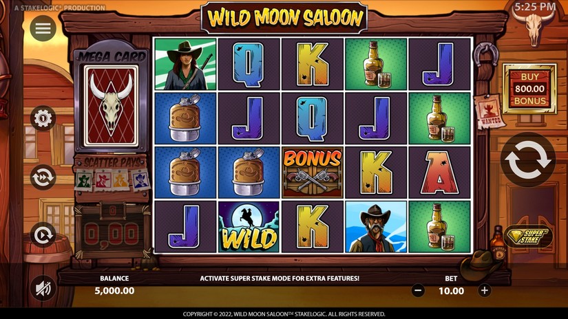 Wild Moon Saloon slot screen 1