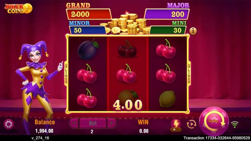Joker Coins slot screen 1
