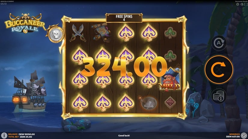Buccaneer Royale slot screen 4