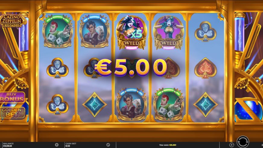 Cazino Zeppelin Reloaded slot screen 2