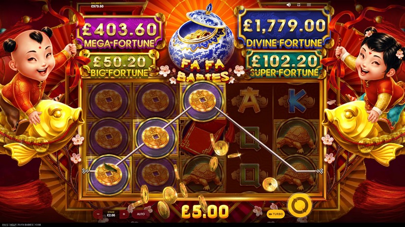 Fa Fa Babies slot screen 3