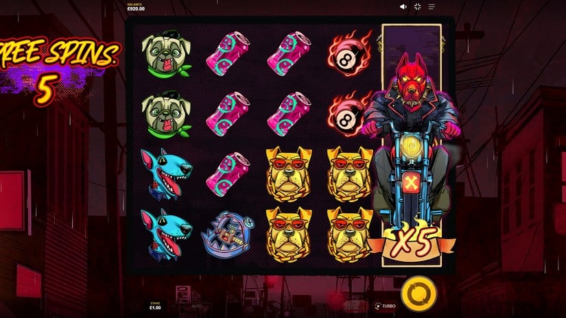 Rumble Mutts slot screen 4