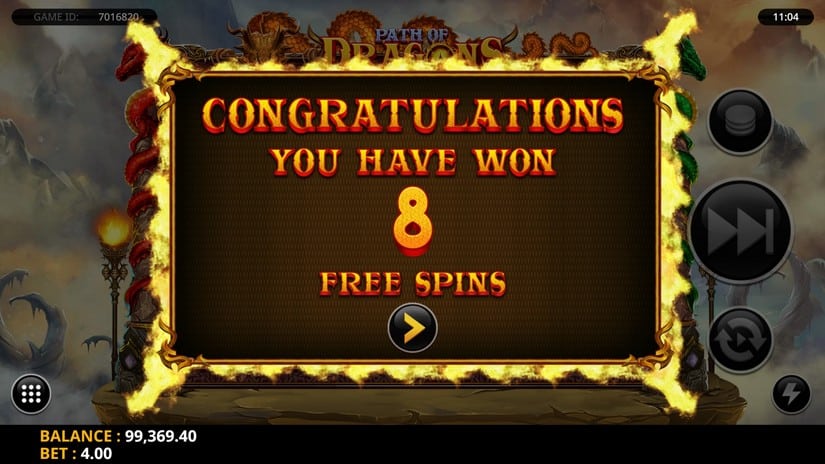 Path of Dragons slot screen 5