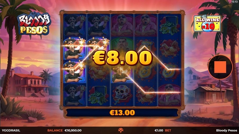 Bloody Pesos slot screen 5