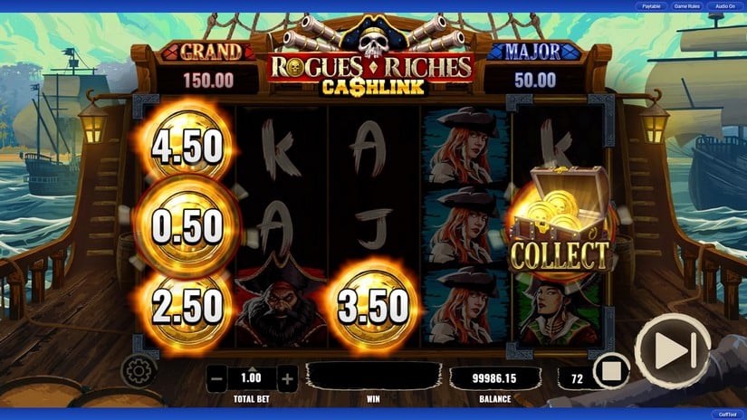 Rogues Riches Cashlink slot screen 4