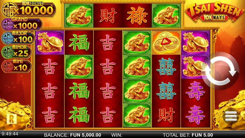 Tsai Shen 10K Ways Dream Drop slot screen 1