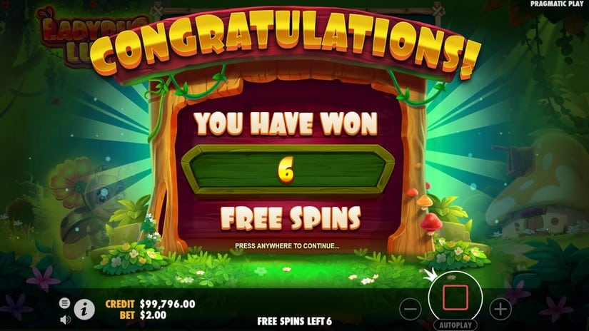 LadyBug Luck slot screen 3