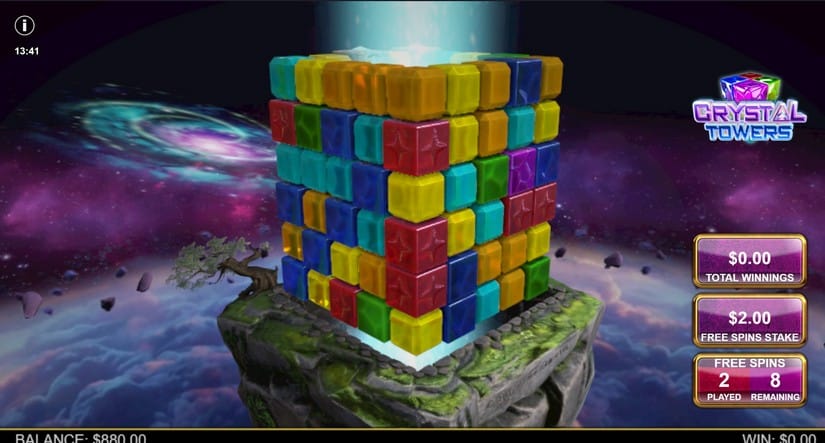 Crystal Towers slot screen 2