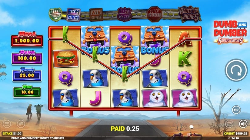Dumb and Dumber Route to Riches slot screen 4