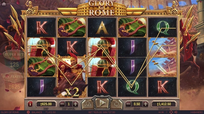 Glory Of Rome slot screen 4