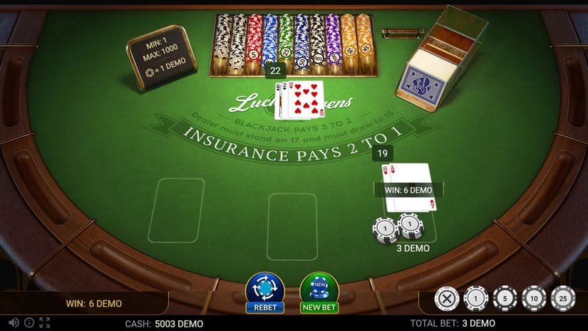 BlackJack Lucky Sevens slot screen 2