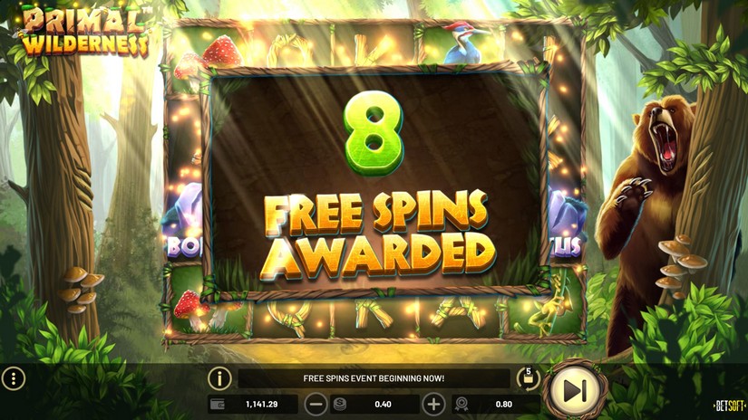 Primal Wilderness slot screen 3