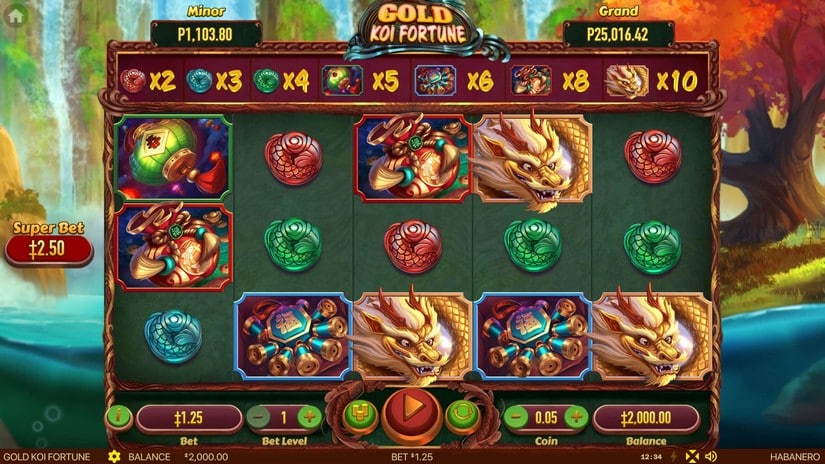 Gold Koi Fortune slot screen 1