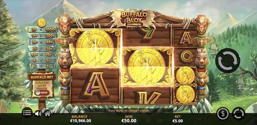 Buffalo Blox Gigablox slot screen 2
