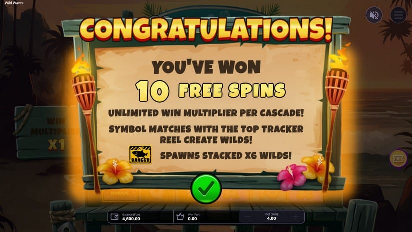 Wild Waves Megaways slot screen 3