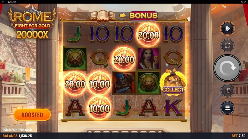Rome Fight For Gold slot screen 4