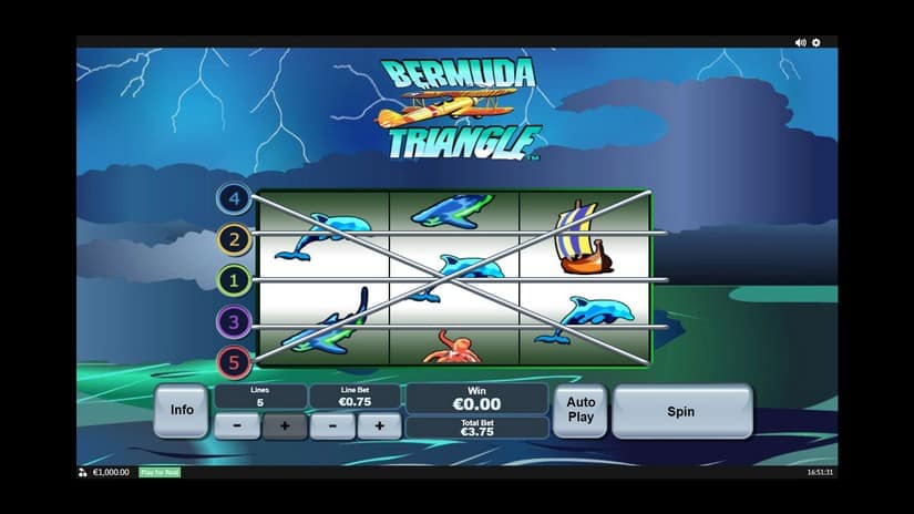 Bermuda Triangle slot screen 1
