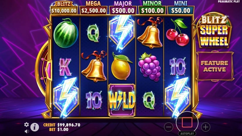 Blitz Super Wheel slot screen 2