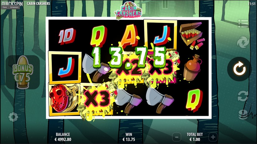 Cabin Crashers slot screen 2