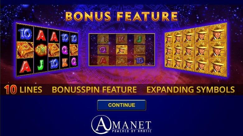 Book of Aztec Select slot screen 3