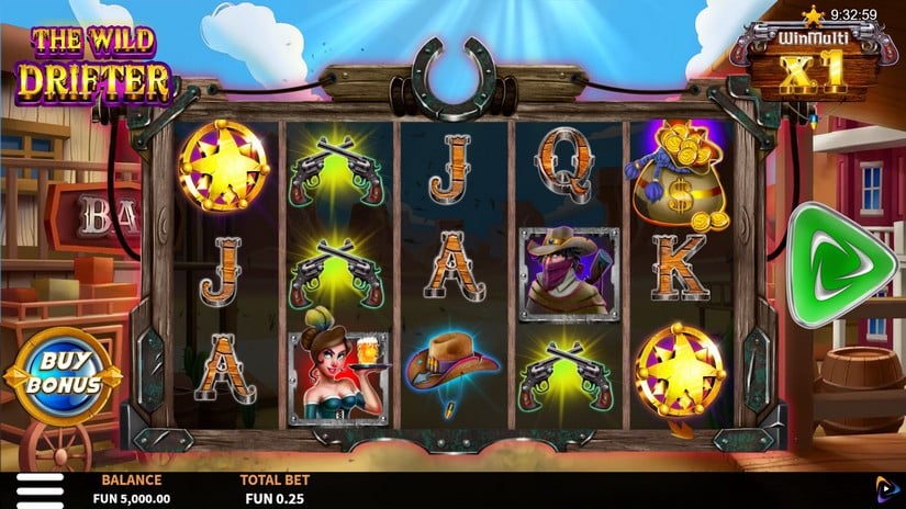 The Wild Drifter slot screen 1