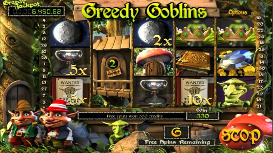 Greedy Goblins slot screen 1