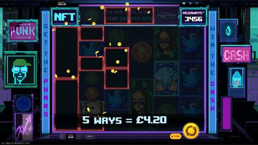 NFT Megaways slot screen 3