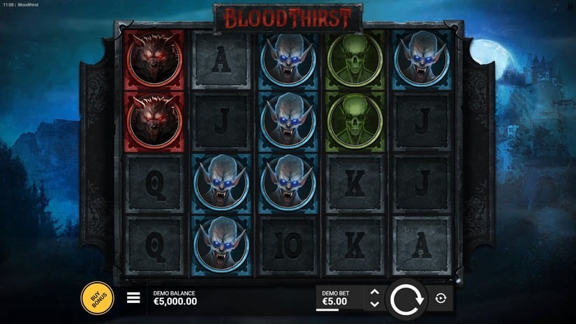 Bloodthirst slot screen 1