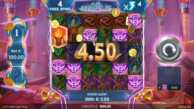 Aarupolis slot screen 4