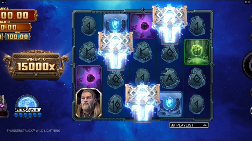 Thunderstruck Wild Lightning slot screen 4