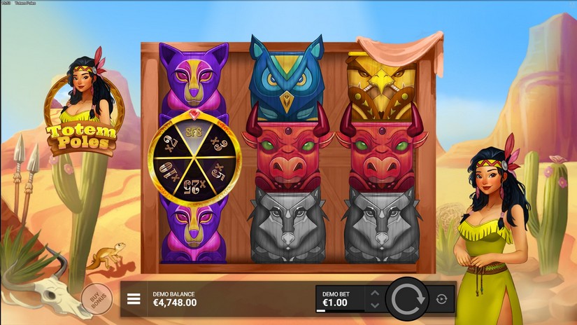 Totem Poles slot screen 2