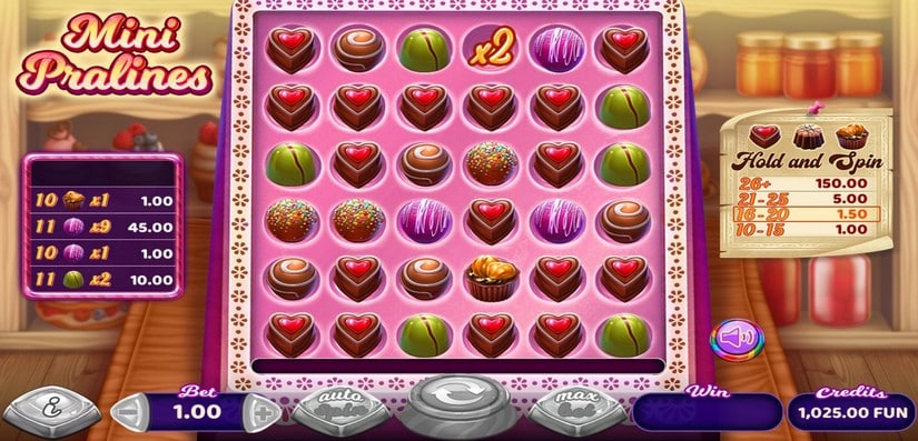 Mini Pralines slot screen 5