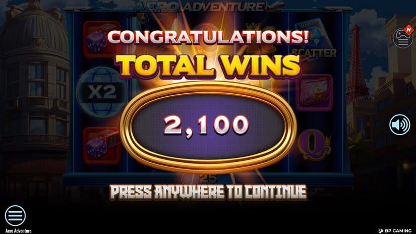 Aero Adventure slot screen 4