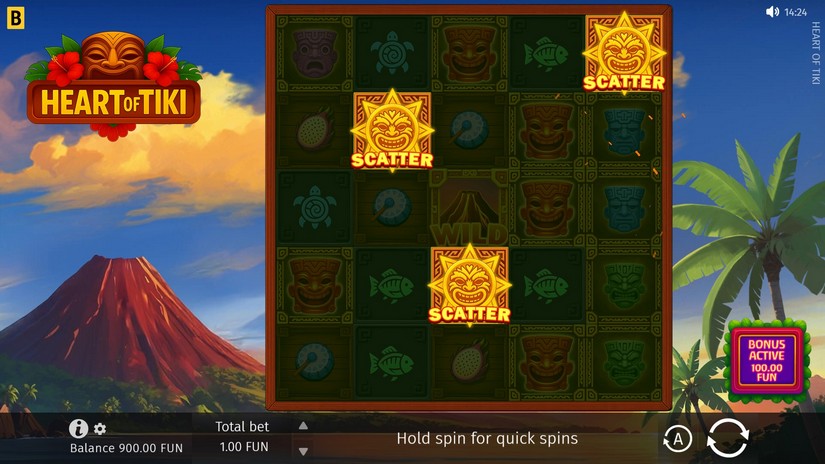 Heart of Tiki slot screen 2