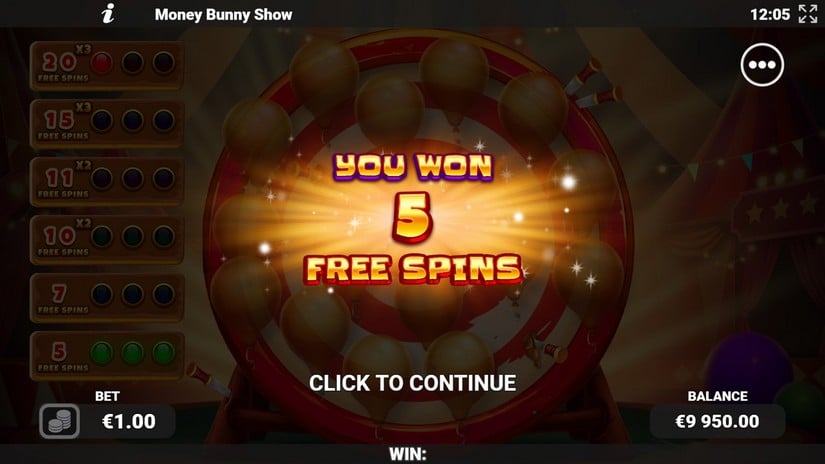 Money Bunny Show slot screen 6