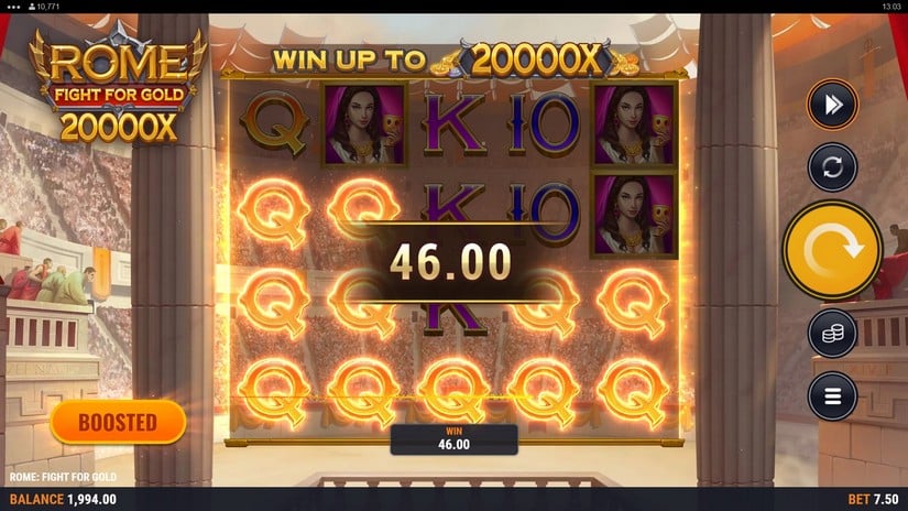 Rome Fight For Gold slot screen 3