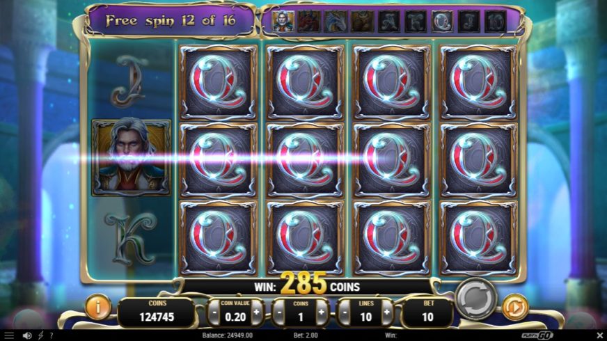 Rise of Merlin slot screen 5
