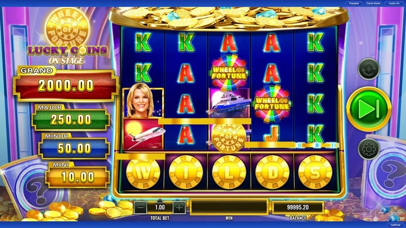 Wheel of Fortune Lucky Coins on Stage slot screen 2