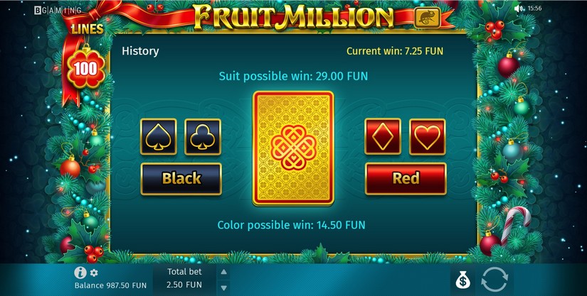 Fruit Million slot screen 3