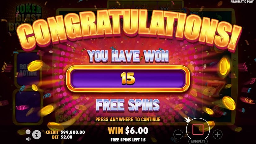 Joker Blast Bonanza slot screen 3