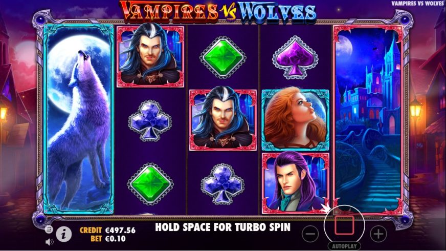 Vampires vs Wolves slot screen 2