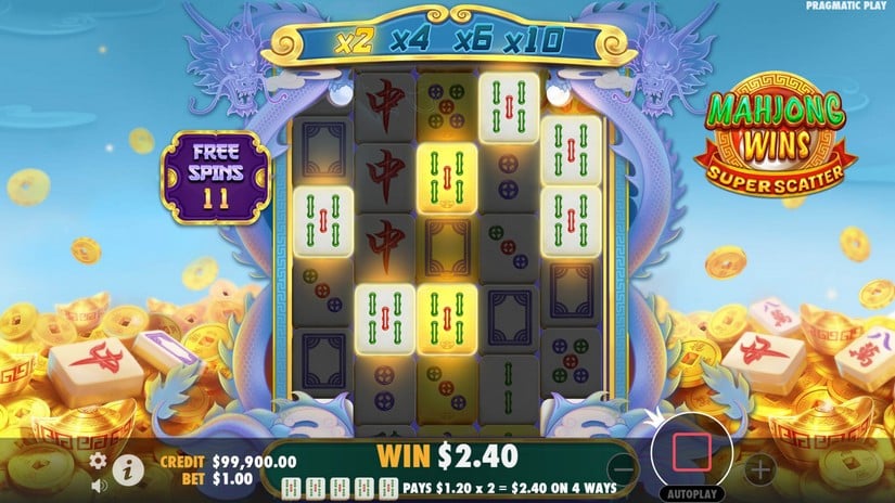 Mahjong Wins Super Scatter slot screen 4