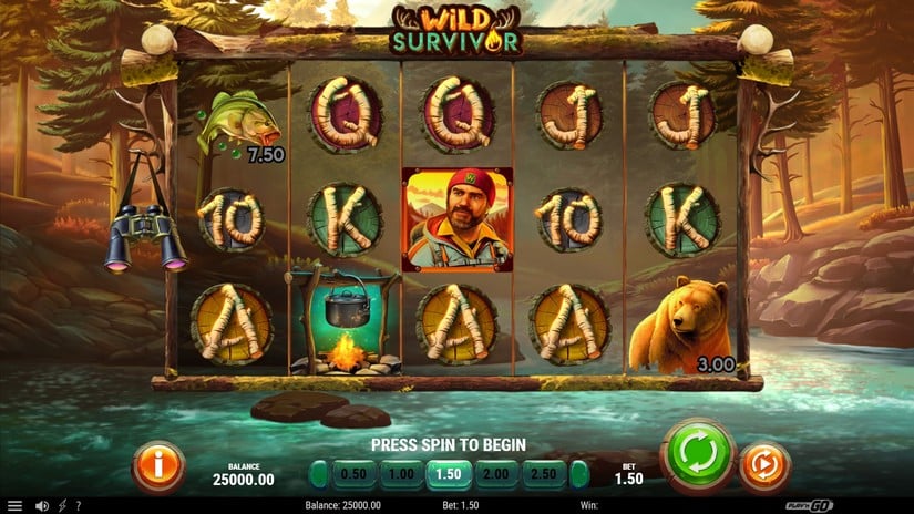 Wild Survivor slot screen 1