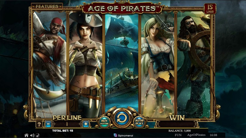 Age of Pirates 15 Lines slot screen 2